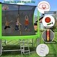 preview thumbnail 3 of 5, KISRAIS 16FT Trampoline with Balance Bar & Basketball Hoop&Ball - Green