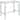 Tolbert Rectangular 47-inch Glass Top Pub Bar Table Chrome