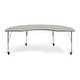 preview thumbnail 46 of 46, Mobile 48''W x 72''L Kidney Thermal Laminate Activity Table - Adj. Short Legs