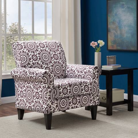 Copper Grove Union Amethyst Medallion Arm Chair
