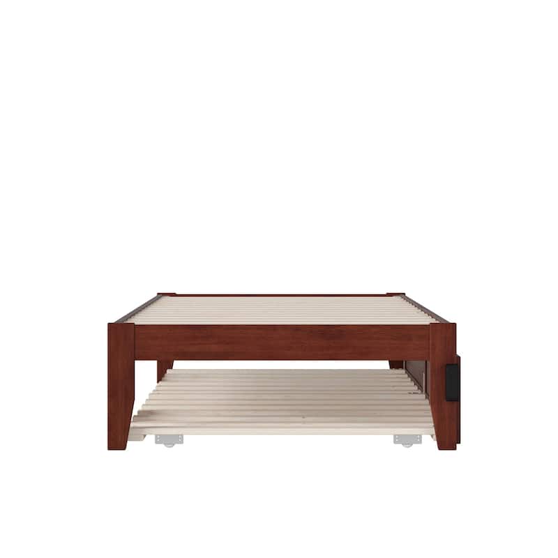 Colorado Bed with USB Turbo Charger and Twin Extra Long Trundle