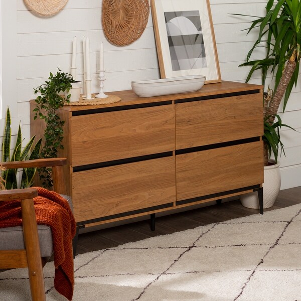 Strick & Bolton 52inch 4Drawer Buffet Sideboard On Sale Overstock