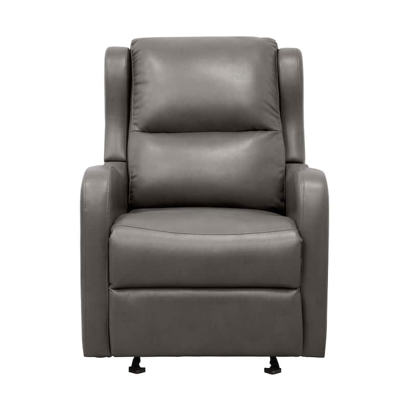 Linden Faux Leather Glider Manual Reclining Chair