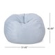 preview thumbnail 50 of 66, Madison Faux Suede 5-foot Beanbag Chair by Christopher Knight Home