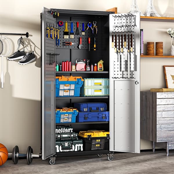 WFX Utility™ 71'' Metal Garage Storage Cabinets With Drawers & Adjustable Shelves