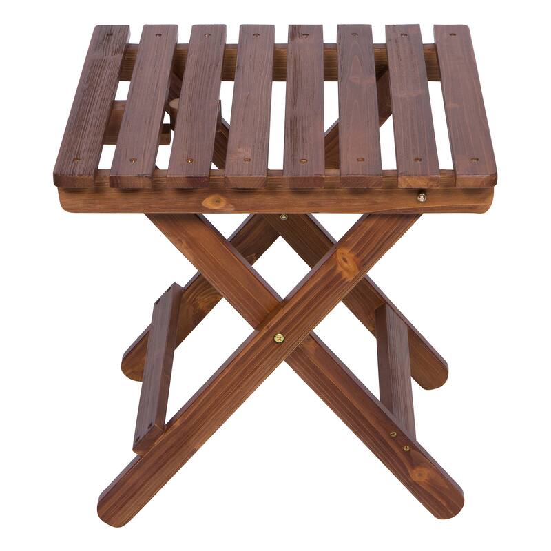 Laguna Assembled Square Folding Table - 19 W x 19 L x 19 H