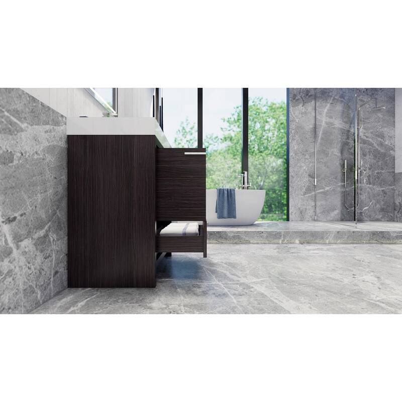 Dove 30'' Freestanding Vanity with Reinforced Acrylic Sink