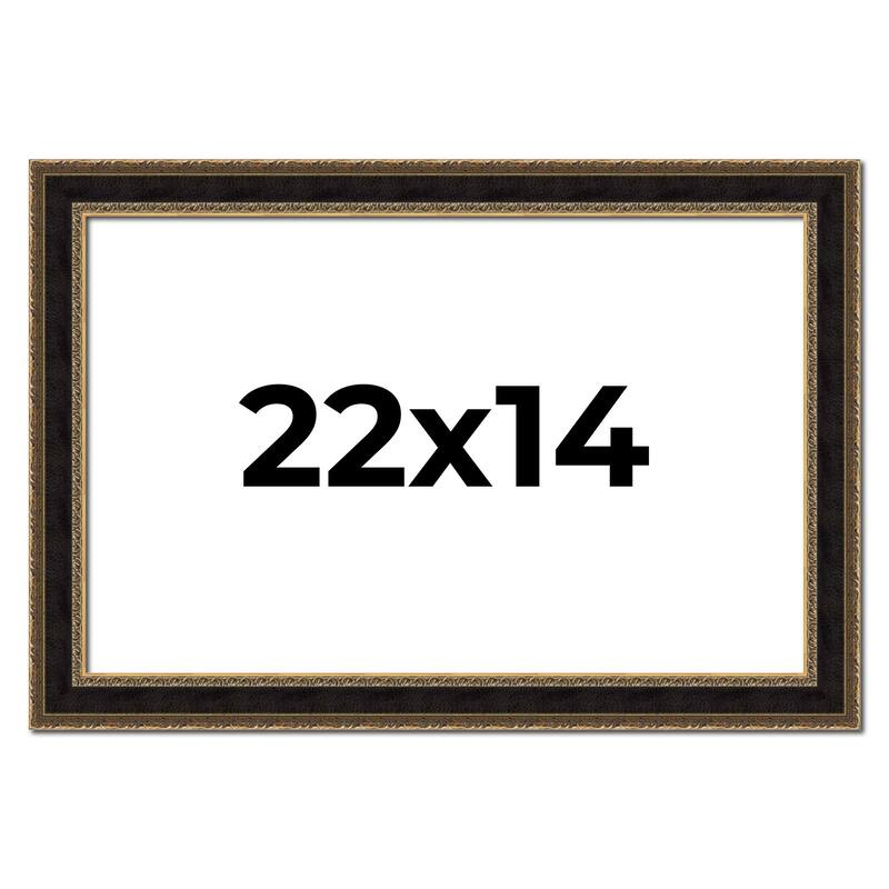 22x14 Frame Gold Antique Vintage Sold Wood Picture Frame | 1.75 Inch