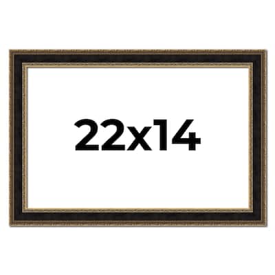 22x14 Frame Gold Antique Vintage Sold Wood Picture Frame | 1.75 Inch