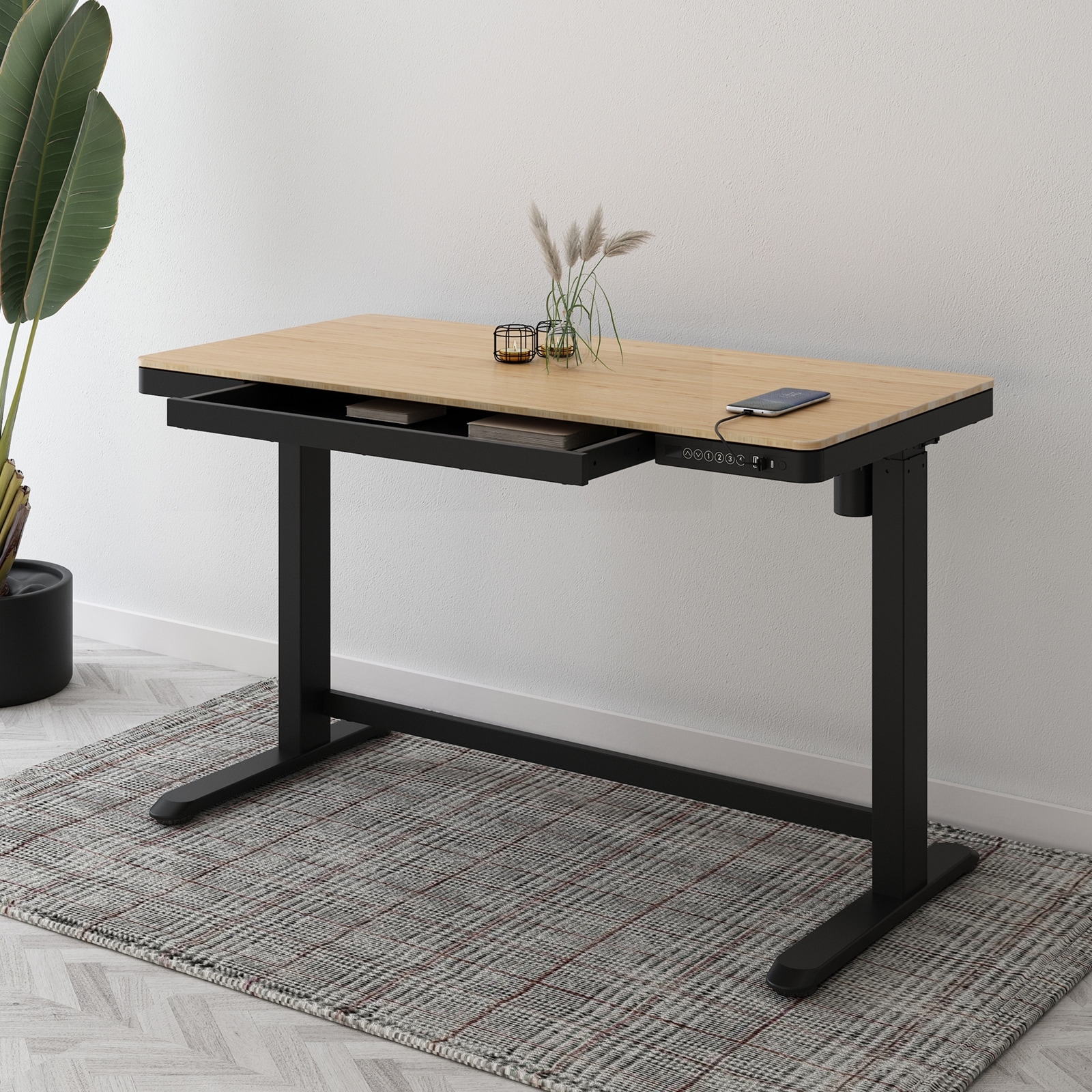 48 adjustable shop height desk