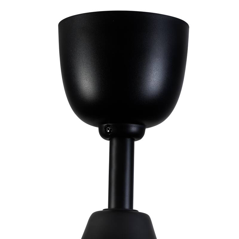Cusp Barn 84'' Super Large Black Reversible 6 Speed Ceiling Fan with Light and Remote Control in Any Indoor or Outdoor Area