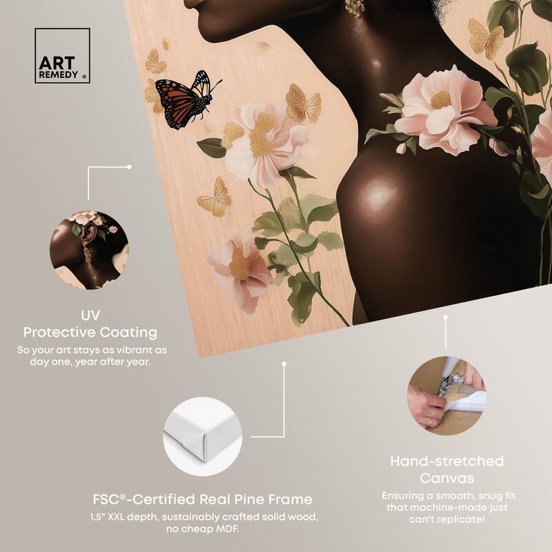 Apricot Whisper Canvas by Art Remedy, Gallery Wrapped