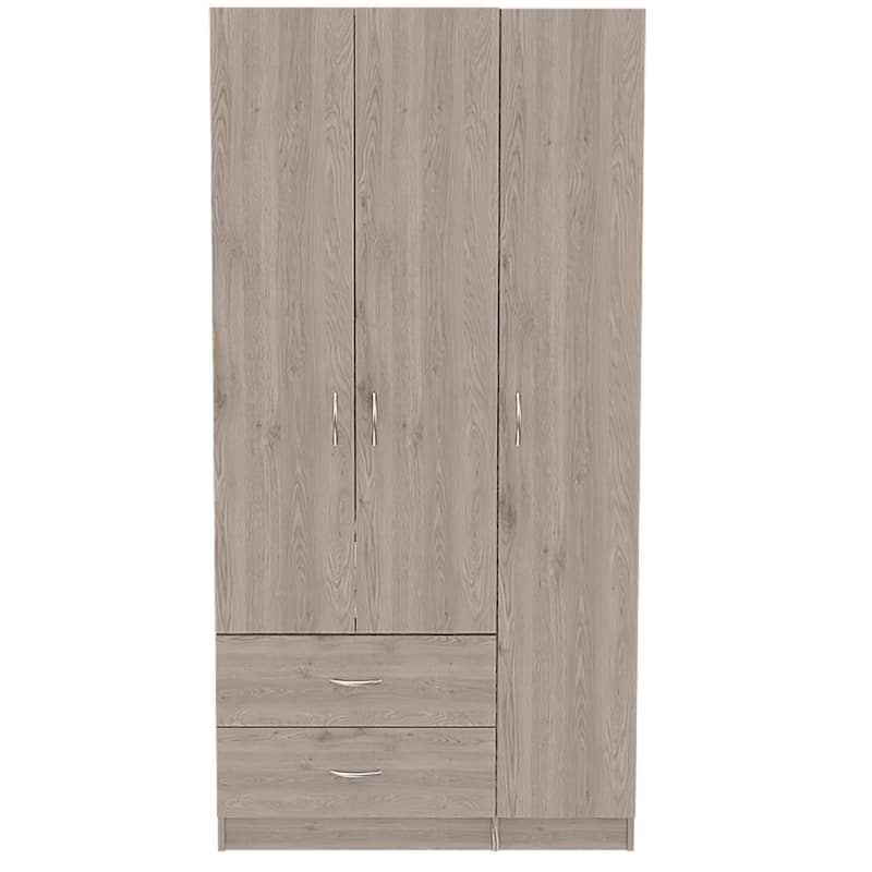 2-Drawer 3-Door Armoire