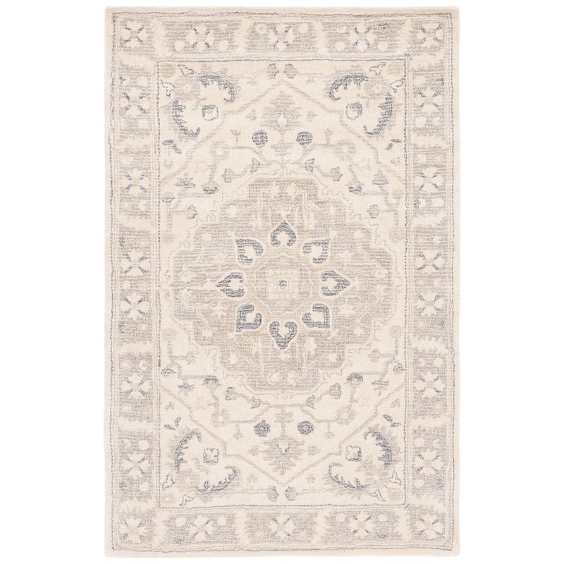SAFAVIEH Handmade Metro Jurrina Oriental Wool Rug - Ivory/Beige - 8' x 10'