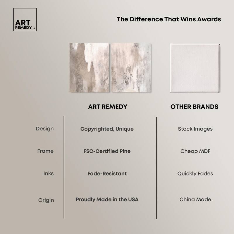 Striated Texture II Canvas Set of 2 by Art Remedy, Gallery Wrapped