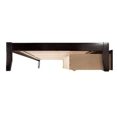 Platform Bed - Storage Bed with Flat Panel Footboard & USB Charger