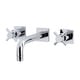 preview thumbnail 8 of 22, Kingston Brass Concord Two-Handle 3-Hole Wall Mount Bathroom Faucet