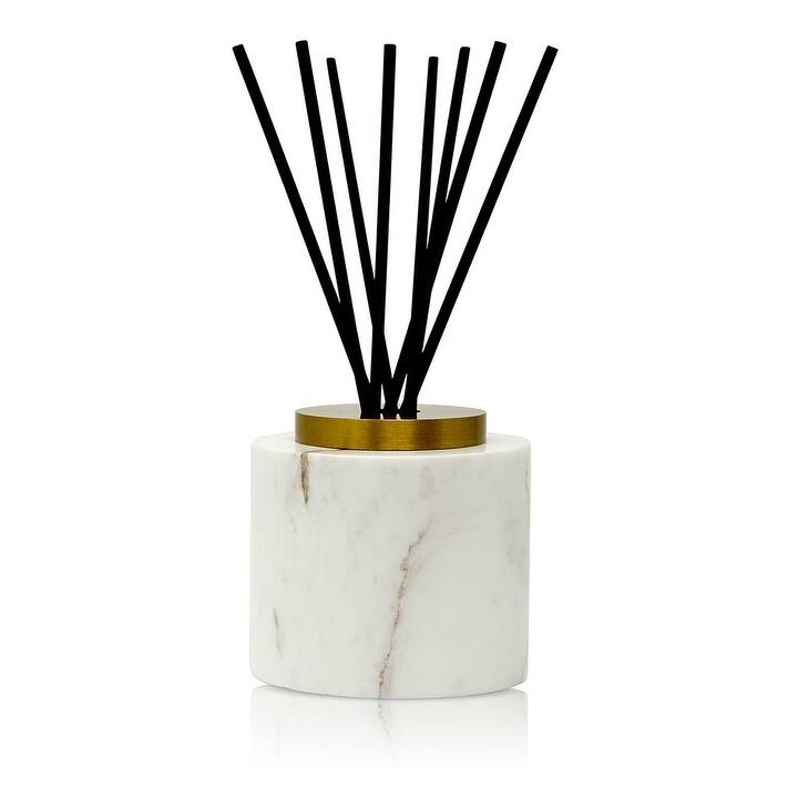 White Marble Reed Diffuser, "White Flower" Scent