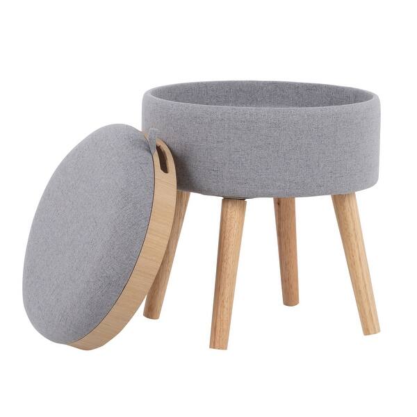 slide 19 of 26, Carson Carrington Astrid Tray-Top Stool Grey
