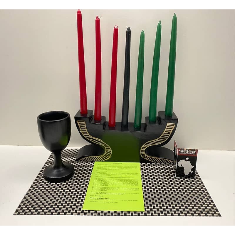 Handcrafted Kwanzaa "KUUMBA" Spirit Celebration Set (Ghana)