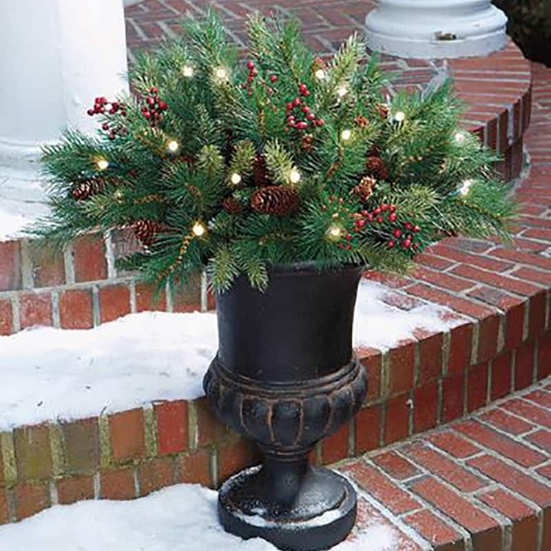 Woodland Berry Multi LED Light Pot Filler