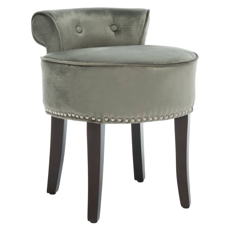 SAFAVIEH Aja Vanity Stool - 17.9" x 19" x 22.8" - 18Wx19Dx23H