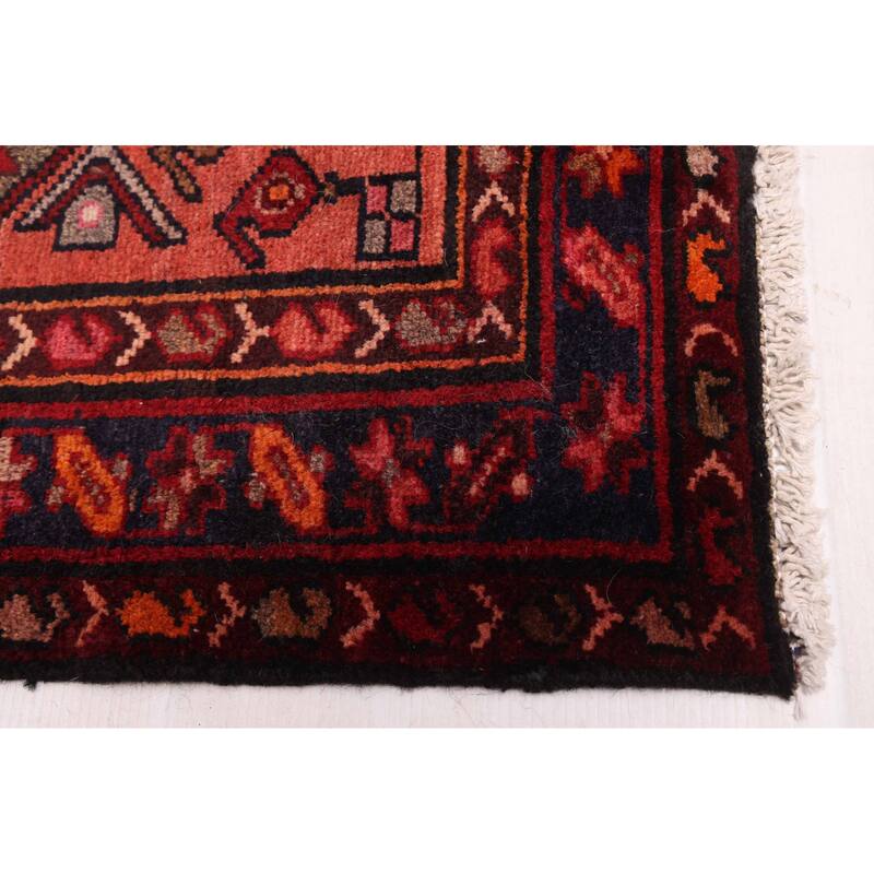 ECARPETGALLERY Hand-knotted Andelz Red Wool Rug - 3'6 x 9'11