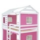 preview thumbnail 6 of 16, Twin Size Bunk Wood House Bed with Tent