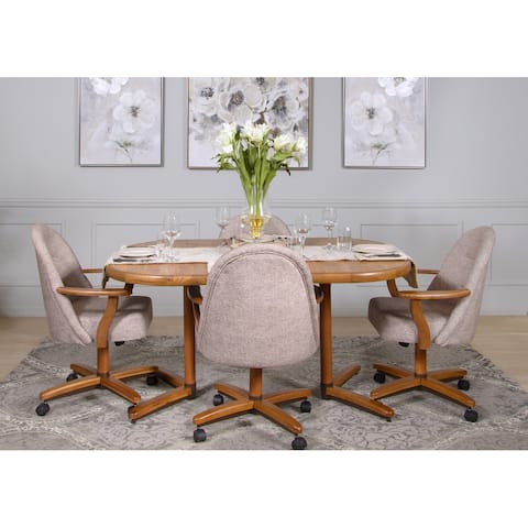 Casual Dining Brown 5 piece Expandable Table and Chairs Set