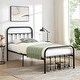 preview thumbnail 5 of 20, VECELO Modern Metal Platform Kids Bed Frame,Twin Size Bed Set of 2