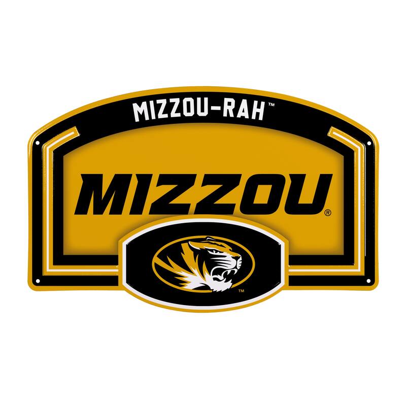 University of Missouri Embossed Steel Wall Sign, 11" x 17"