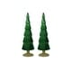 preview thumbnail 8 of 11, Dembe 13.5" Glass Tree on Gold Glitter Base, Set of 2