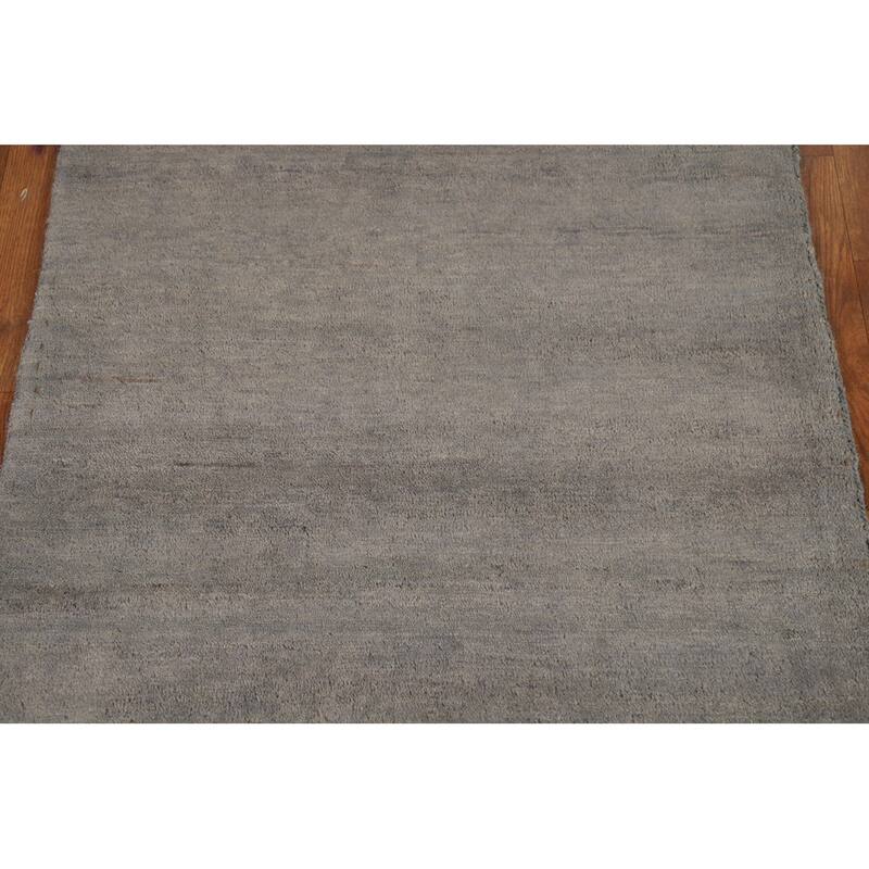 Hand Knotted Oriental 100% Wool Carpet Modern Modern Multi-Colored Gabbeh Area Rug - 4' 0'' X 2' 8''