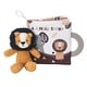 preview thumbnail 1 of 8, Lambs & Ivy Jungle Story Developmental Soft Book & Lion Plush Toy Gift Set - Black