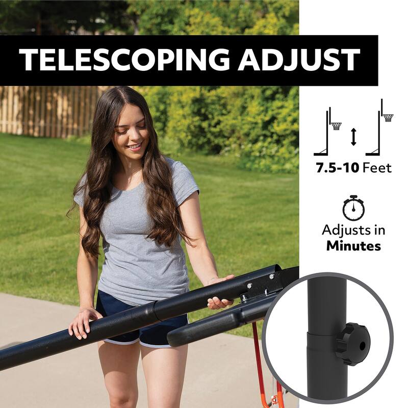 Lifetime Adjustable Portable Basketball Hoop (44-Inch)