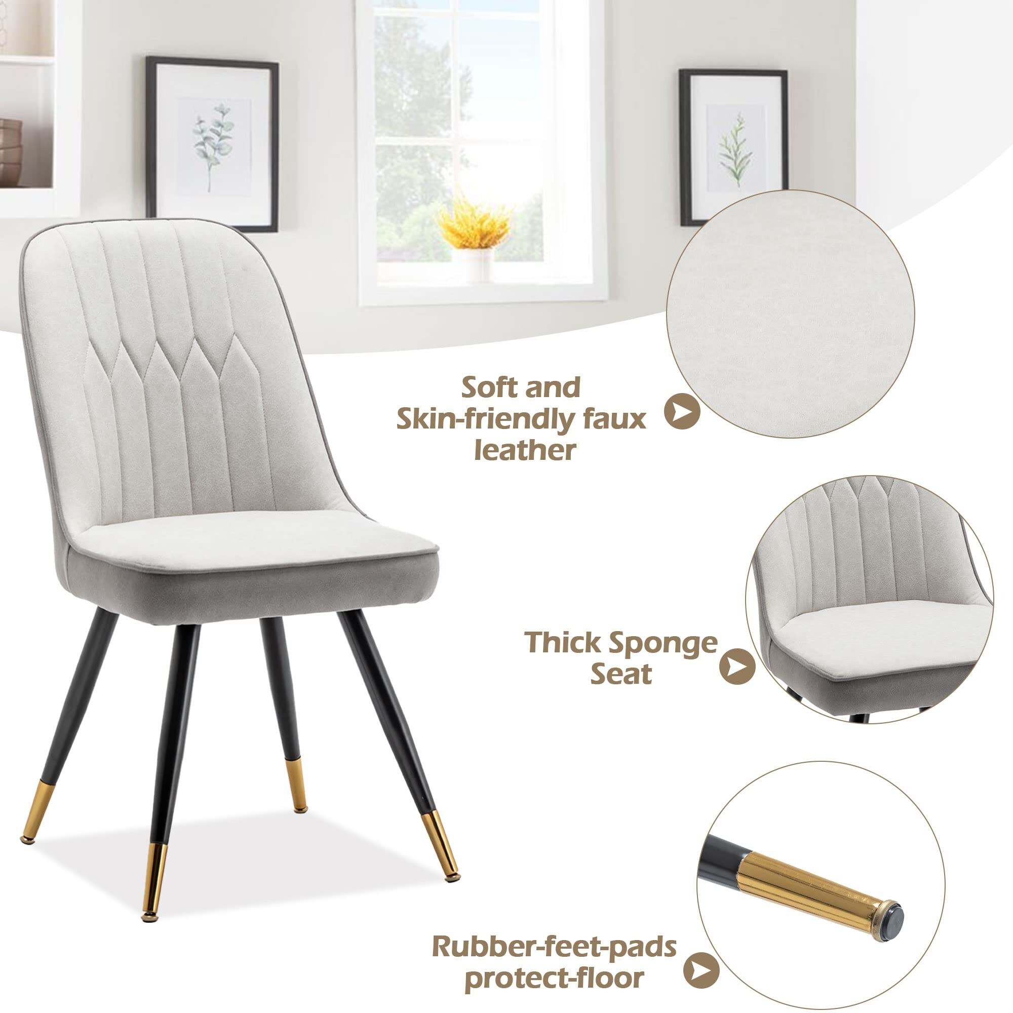 Rubber feet sales for kitchen chairs