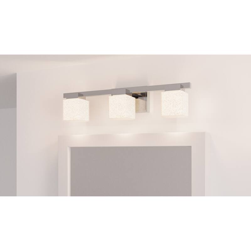 Zola Integrated LED Polished Chrome Vanity Light