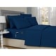 preview thumbnail 4 of 5, Kathy Ireland 6-Piece Smart Sheet Sets w/ Side Pocket Full - Navy