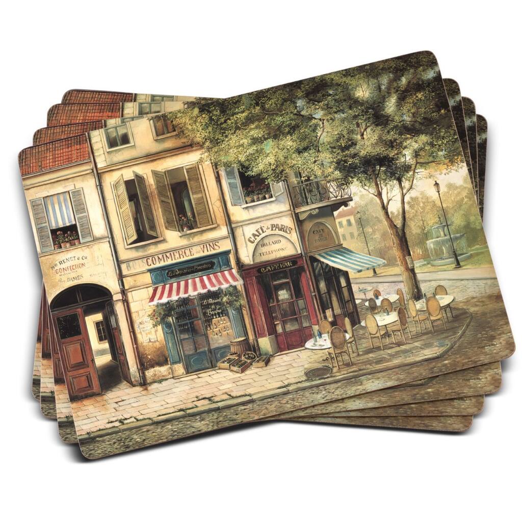 Pimpernel Set of 4 Parisian Scenes Placemats - 15.7 inches x 11.7 each