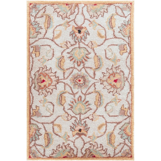 Livabliss Caesar Traditional Area Rug - 2' x 3' - Grey/Brown