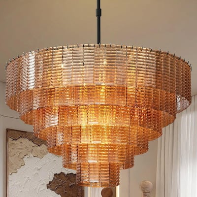 KAYLA Rectangle Ceiling Chandeliers Big Home Decoration Large Hanging Lamps for Dining Room,Pendant Lights