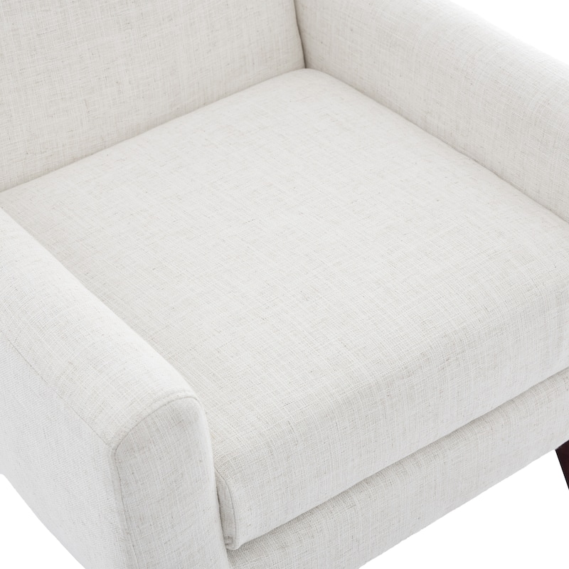Modern Upholstered Linen Armchair Accent Chair