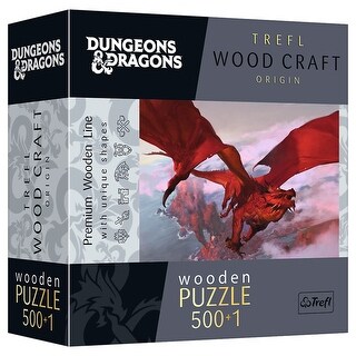 Dungeons Dragons Ancient Red Dragon Wood Craft 501 Piece Wooden