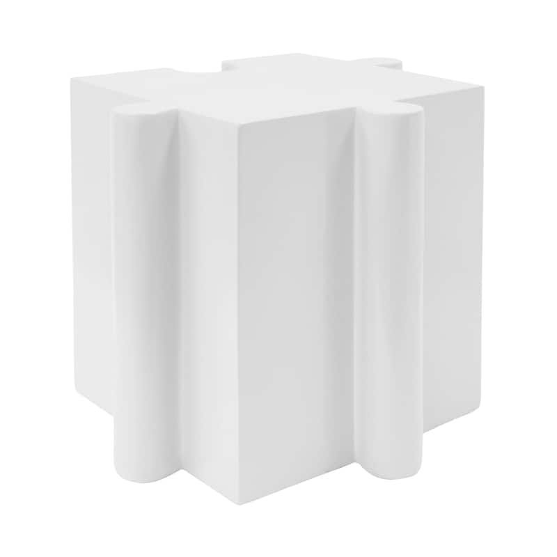 Christopher Knight Home - Sandy Puzzle Art Modern Outdoor Side Table with Modular Convex Edge Design