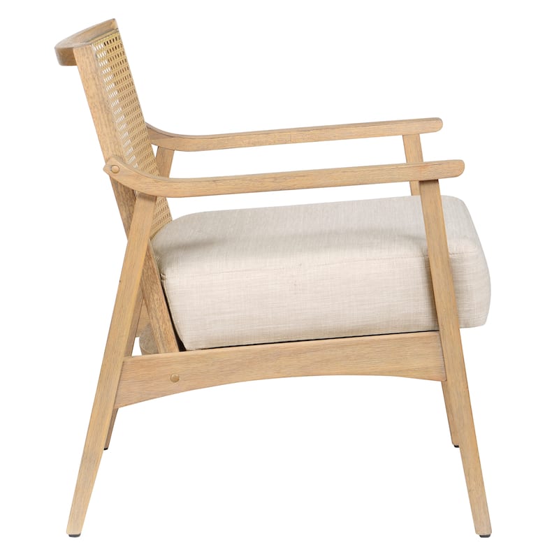 Vancia Contemporary Linen Upholstered Accent Chair by Furniture of America