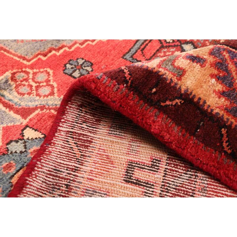 ECARPETGALLERY Hand-knotted Andelz Red Wool Rug - 4'3 x 8'2