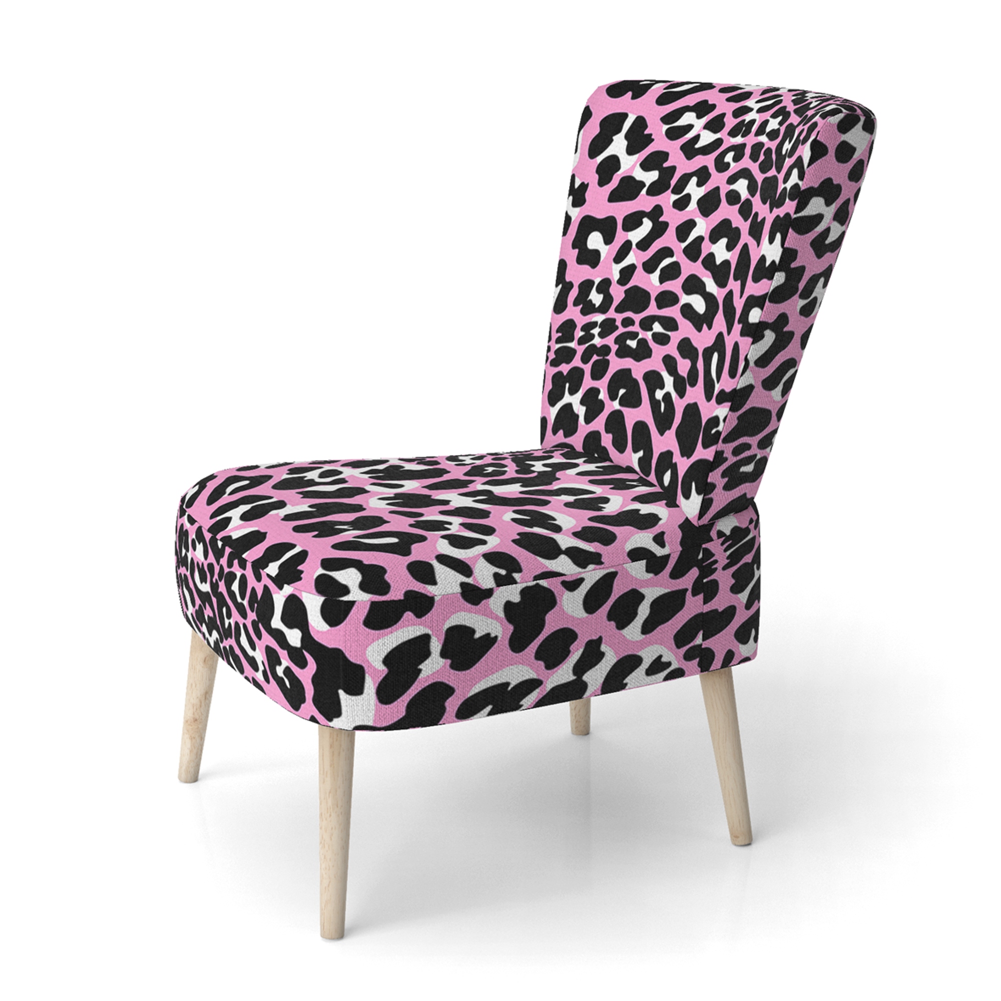Pink leopard chair deals