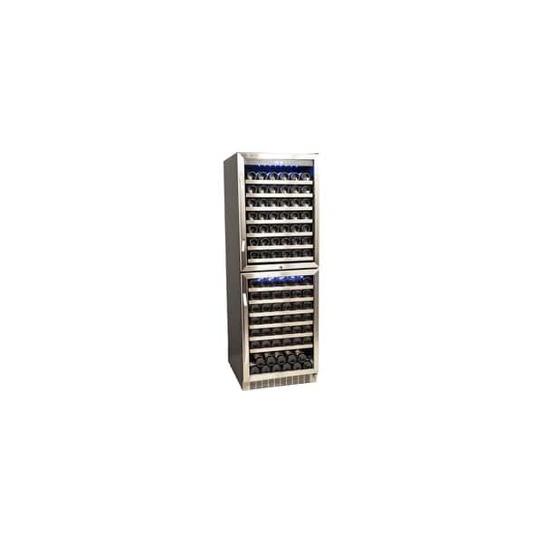 Shop Edgestar Cwr1551dd 23 Wide 155 Bottle Built In Wine Cooler With Double Doors And Dual Cooling Zones Stainless Steel Overstock 14270289