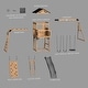 preview thumbnail 14 of 12, Backyard Discovery Dover Bay Spruce Swing Set, Slide, Monkey Bars