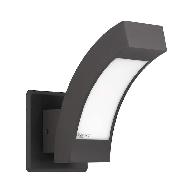 Modern LED Patio Porch Lights Aluminum Exterior Light Fixture - Grey